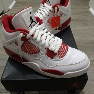 Size 13 - Jordan 4 Retro alternate 89 2016 White/ Black - Gym Red